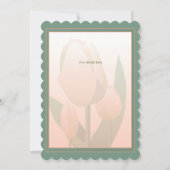 Muttertag Brunch Spring Pink Tulips Party Einladung (Rückseite)