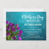 Muttertag Brunch Tulip Floral Einladung (Vorderseite)