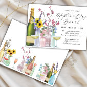 Muttertag-Brunch | Wildblumen und Champagner Einladung