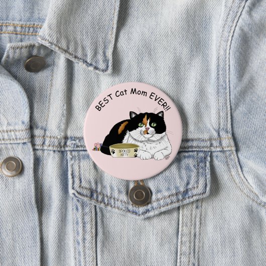 Muttertag Calico Katze Button (Beispiel)
