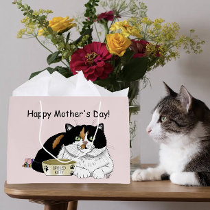 Muttertag Calico Katze Große Geschenktüte