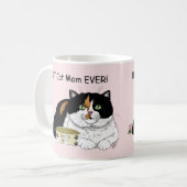 Muttertag Calico Katze Kaffeetasse (Vorderseite Links)