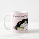 Muttertag Calico Katze Kaffeetasse (Links)