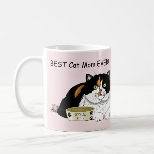 Muttertag Calico Katze Kaffeetasse (Links)