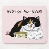Muttertag Calico Katze Mousepad (Vorne)