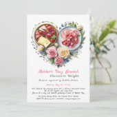 Muttertag Charcuterie Brunch Einladung (Stehend Vorderseite)