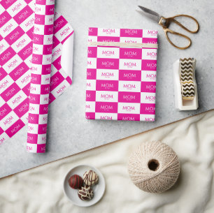 Muttertag Classic Caps Pink Mama Errichtet  Geschenkpapier