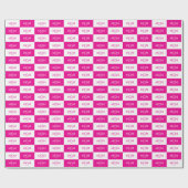 Muttertag Classic Caps Pink Mama Errichtet  Geschenkpapier (Flach)