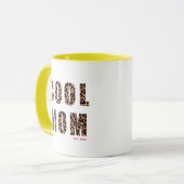 Muttertag Coole Mama Leopard Print Year Tasse (Vorderseite Links)
