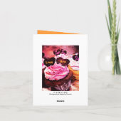 Muttertag Cupcake Liebe Mama Orange Card Karte (Rückseite)