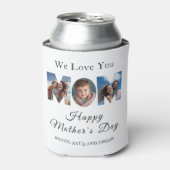 Muttertag Custom 3 Foto Collage Dosenkühler (Kanne Vorderseite)