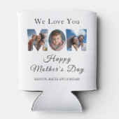 Muttertag Custom 3 Foto Collage Dosenkühler (Rückseite)