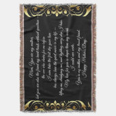 Muttertag Decke (Vorderseite Vertikal)