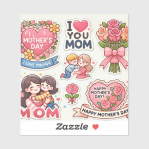 Muttertag der Aufkleber