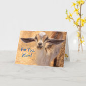 Muttertag der Baby Animal Goat Karte (Gelbe Blume)