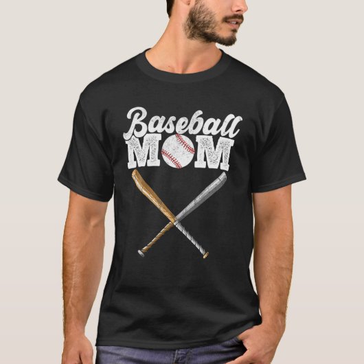 Muttertag der Baseball-Mama T-Shirt (Vorderseite)