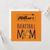 Muttertag der Basketball-Mutter an Mama Karte (Vorderseite/Rückseite Beispiel)