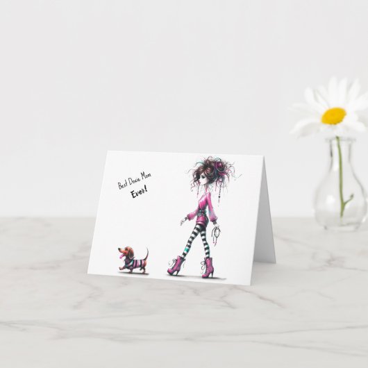 Muttertag der besten Dackel Mama Karte (Kleines Gewächs)