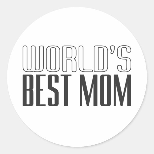 Muttertag der besten Mama der Welt | Aufkleber (Vorderseite)
