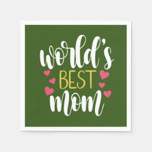 Muttertag der besten Mama der Welt  Papier Napkin Serviette