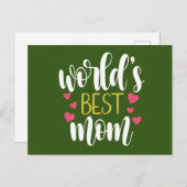 Muttertag der besten Mama der Welt | Postkarte (Vorne/Hinten)