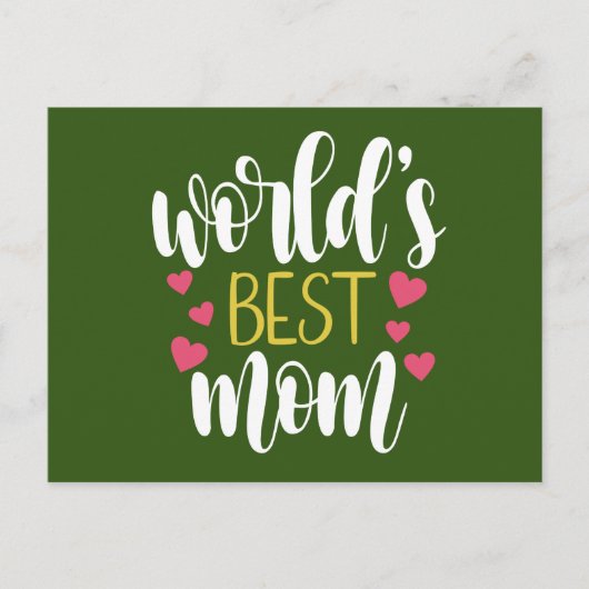 Muttertag der besten Mama der Welt | Postkarte (Vorderseite)
