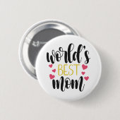 Muttertag der besten Mama der Welt | Schaltfläche  Button (Vorne & Hinten)