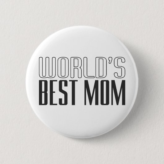 Muttertag der besten Mama der Welt | Schaltfläche  Button (Vorderseite)