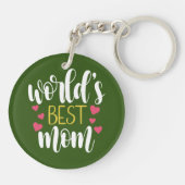 Muttertag der besten Mama der Welt| Schlüsselanhän Schlüsselanhänger (Rückseite)