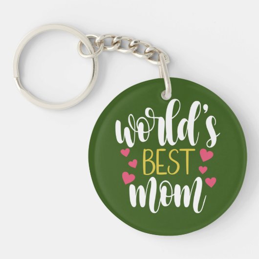 Muttertag der besten Mama der Welt| Schlüsselanhän Schlüsselanhänger (Vorderseite)
