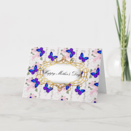 Muttertag der Blauen Schmetterlinge Karte