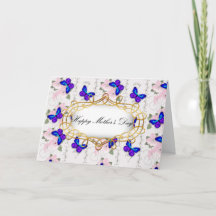 Muttertag der Blauen Schmetterlinge