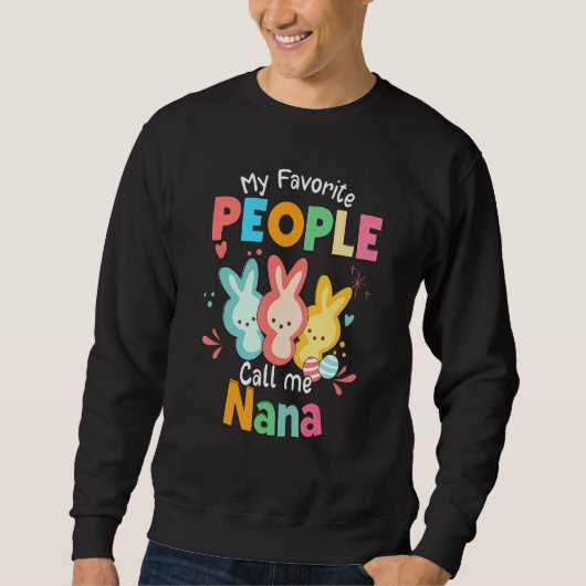 Muttertag der Bunny Rabbit Meine Liebsten rufen Sweatshirt (Vorderseite)