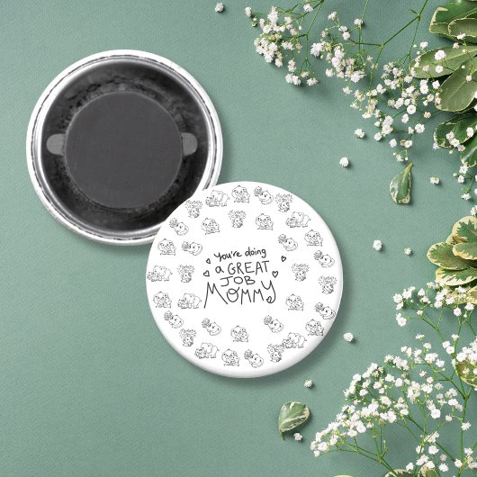 Muttertag der Elefanten Magnet