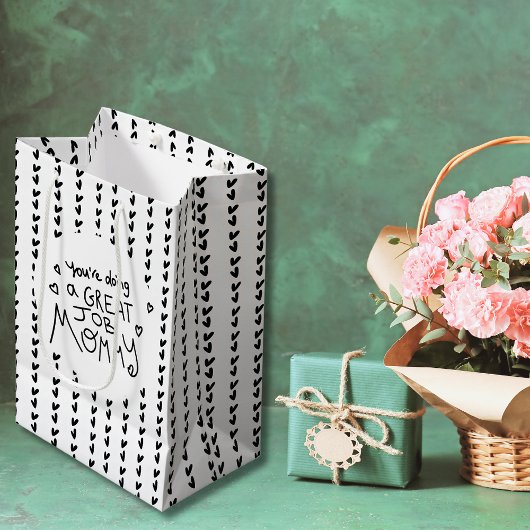 Muttertag der Elefanten Mittlere Geschenktüte