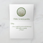 Muttertag der Familie Snowball Blumenmütter Feiertagskarte (Innenseite)