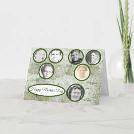 Muttertag der Familie Snowball Blumenmütter Feiertagskarte