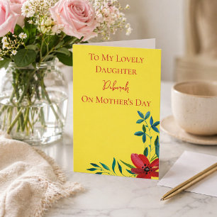 Muttertag der Floral für die Tochter Karte