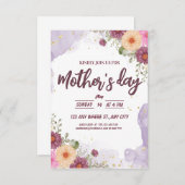 Muttertag der Floral Save The Date (Vorne/Hinten)