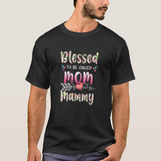 Muttertag der Frau gesegnet, als Mama bezeichnet z T-Shirt