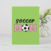 Muttertag der Fußball-Mama Feiertagskarte (Stehend Vorderseite)