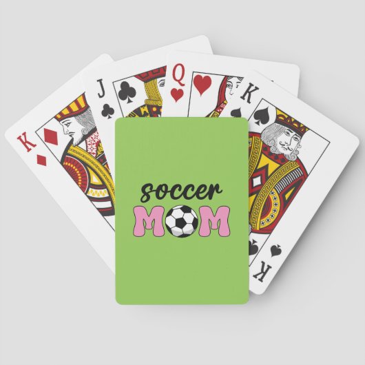 Muttertag der Fußball-Mama Spielkarten (Rückseite)