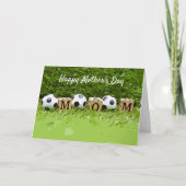 Muttertag der Fußball und Wort-MAMA Karte (Vorderseite)