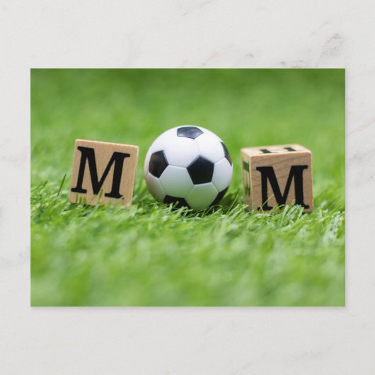 Muttertag der Fußball und Wort-MAMA Postkarte (Vorderseite)