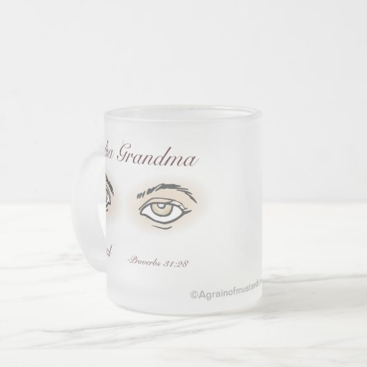 Muttertag der gesegneten Mocha-Mama Mattglastasse (Vorderseite Links)