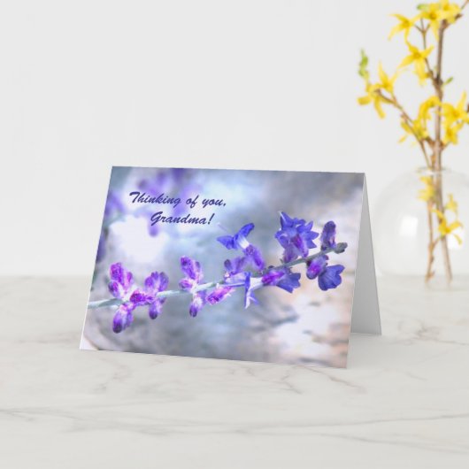 Müttertag der Großmutter Karte (Gelbe Blume)
