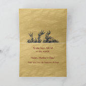 Muttertag der Grußkarte Karte (Innenseite)