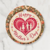 Muttertag der Herzwärmung Geschenkanhänger (Vorderseite)