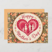 Muttertag der Herzwärmung Postkarte (Vorne/Hinten)