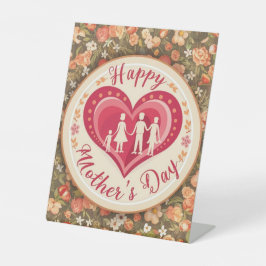 Muttertag der Herzwärmung Sockelschild